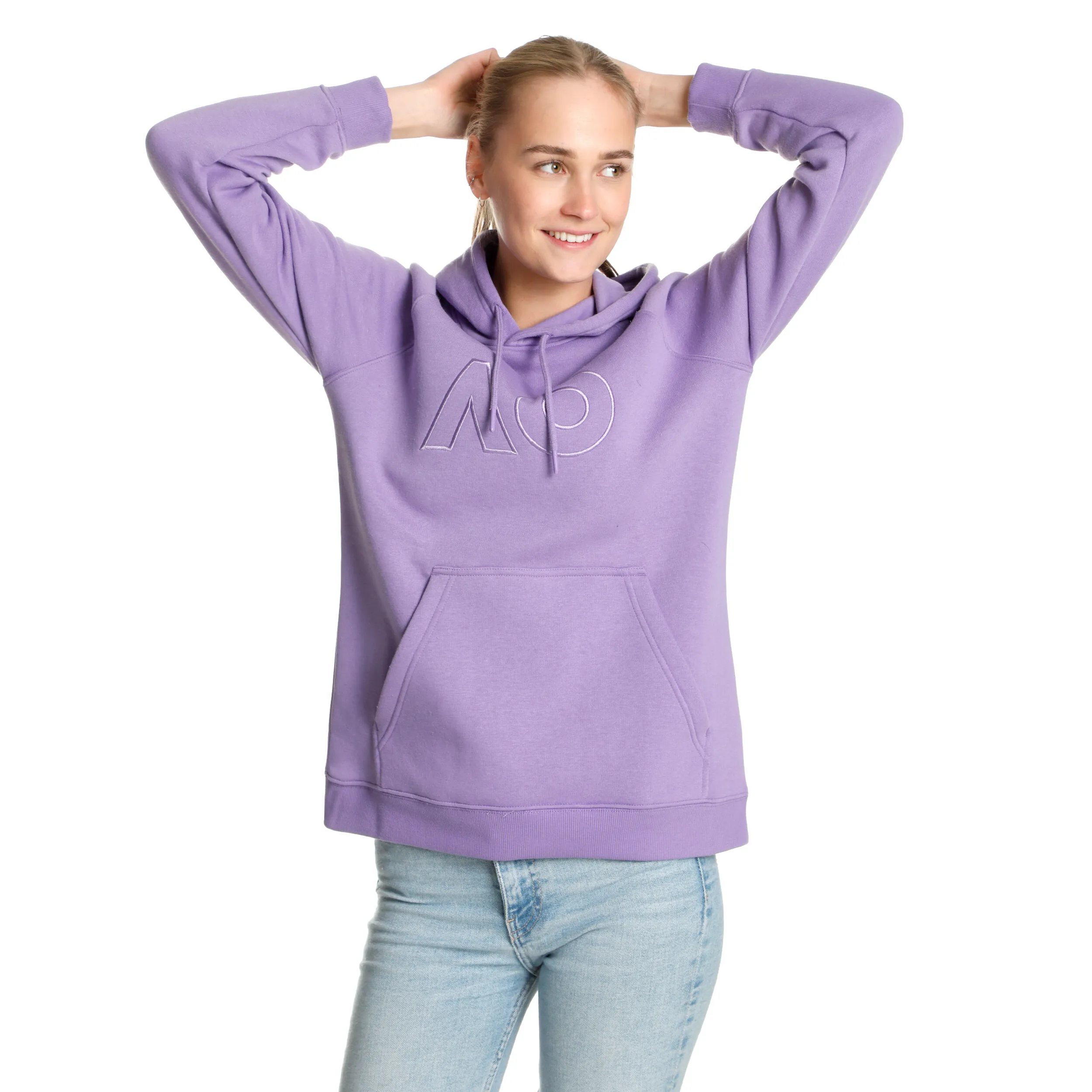 AO Embroidered Logo Sudadera Con Capucha Mujeres