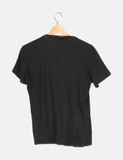 Benetton Camiseta negra básica