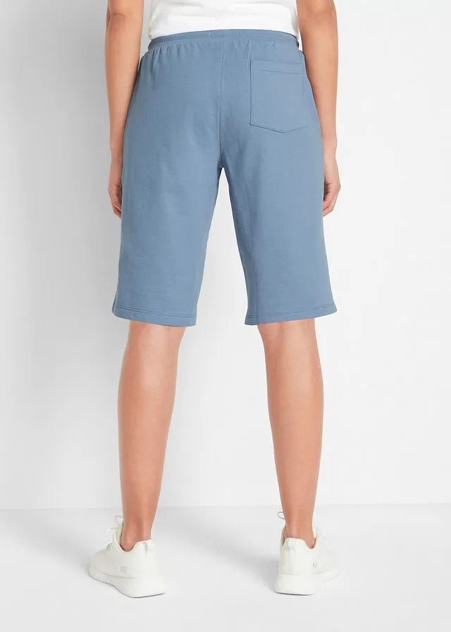 Bermudas de algodón Azul mate