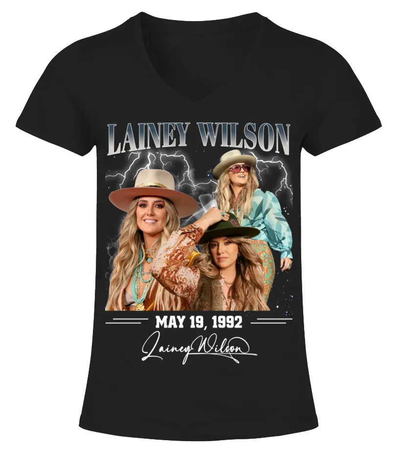 Birthday Lainey Wilson Camiseta cuello pico Mujer