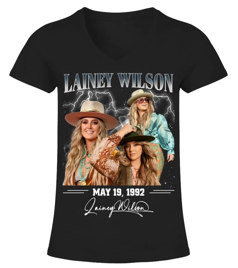 Birthday Lainey Wilson Camiseta cuello pico Mujer