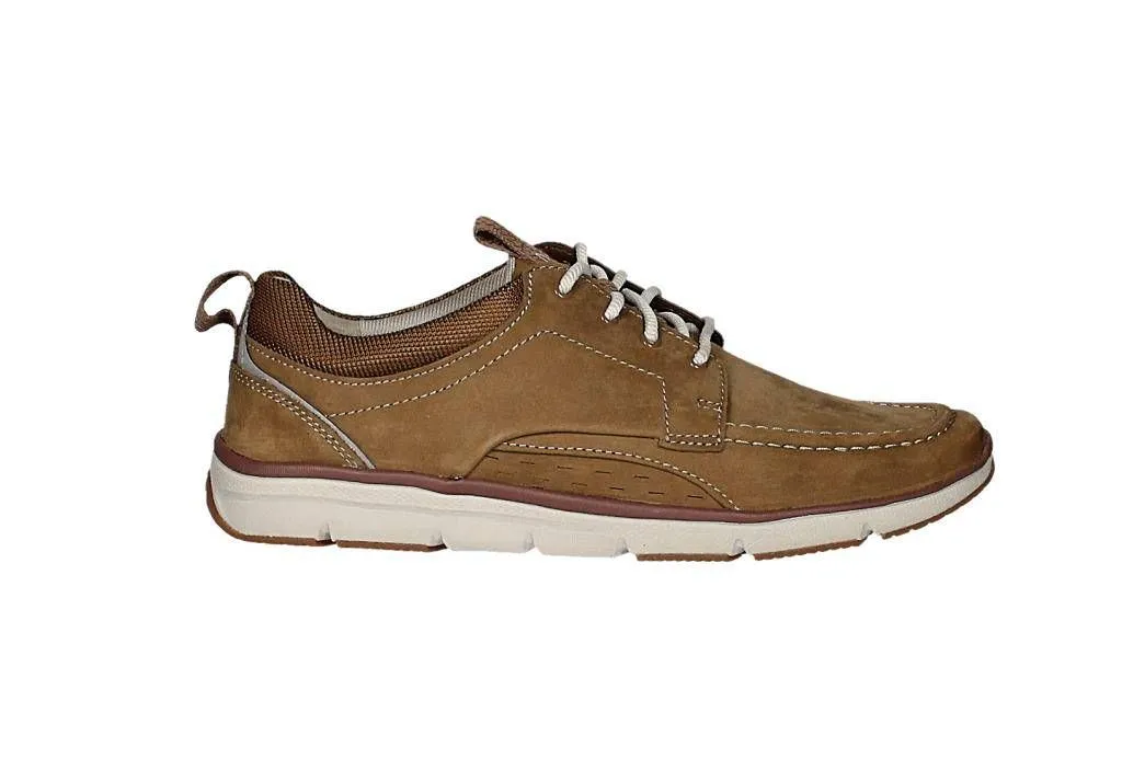 Blucher Nobuck Taupe Bordon Lados Cortes Cuello Nilon