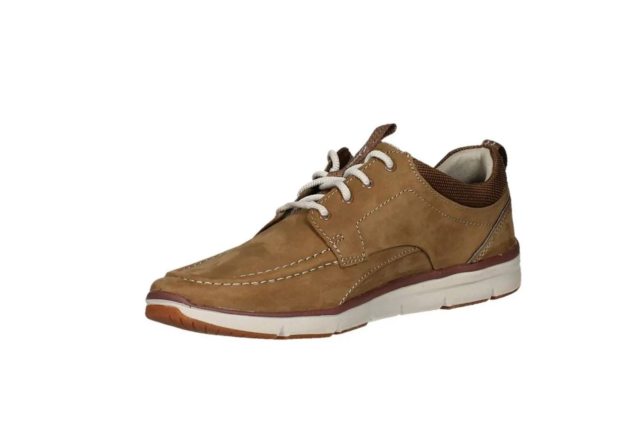 Blucher Nobuck Taupe Bordon Lados Cortes Cuello Nilon