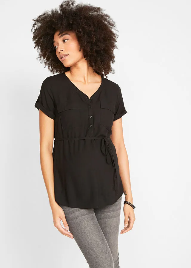 Blusa de lactancia Negro