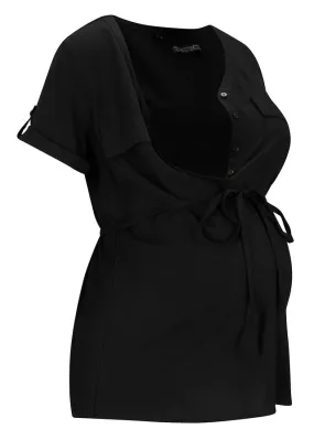 Blusa de lactancia Negro