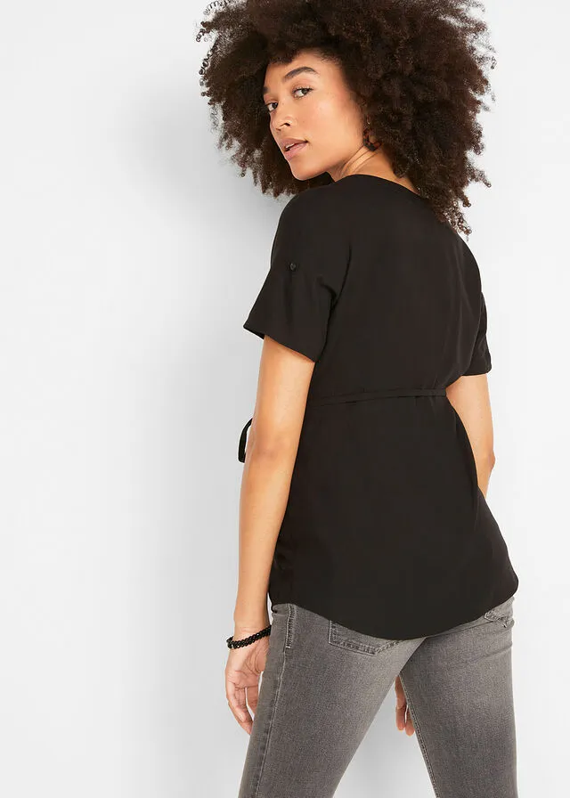 Blusa de lactancia Negro