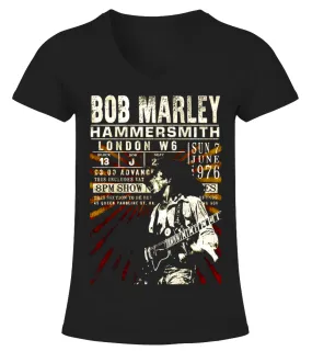 Bob Marley N6.BK Camiseta cuello pico Mujer