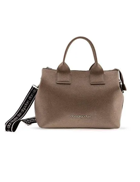 bolso don algodÓn tote glam bronce