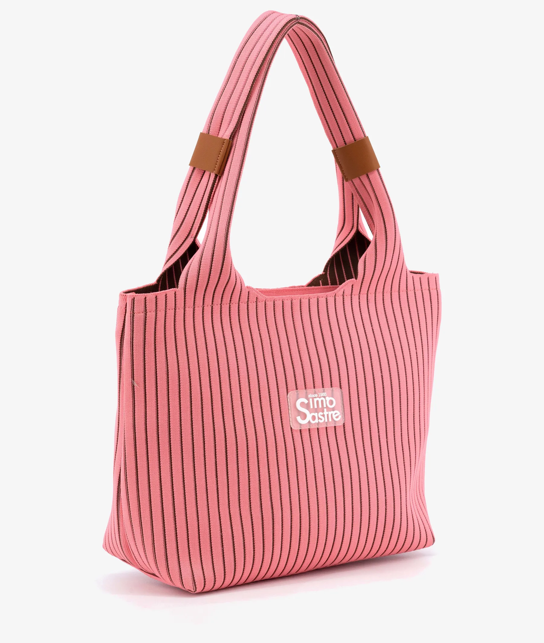 Bolso textil SIMOSASTRE 1038 TOTE SANREMO en coral   