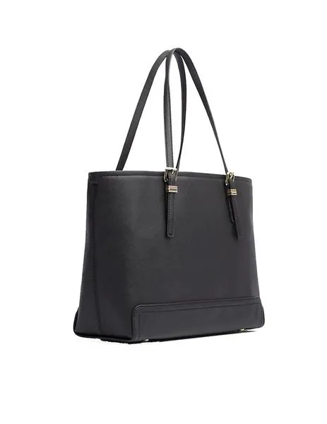 bolso tommy hilfiger tote monograma medium big black