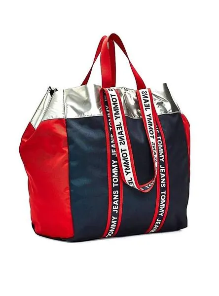 bolso tommy jeans tote marino para mujer