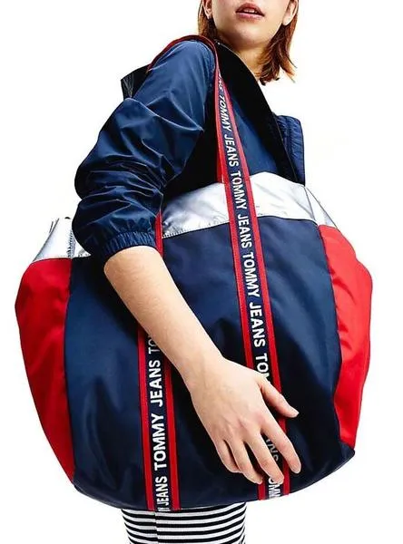 bolso tommy jeans tote marino para mujer