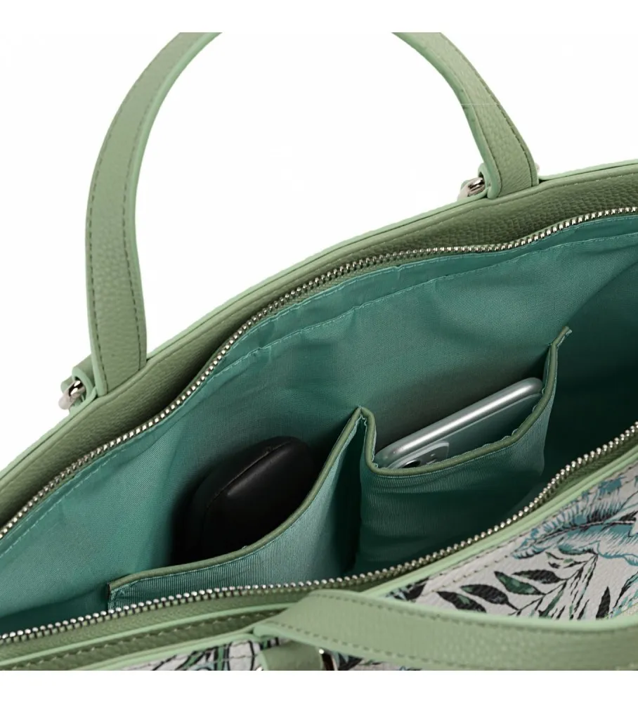 Bolso Tote doble asa SKPAT 315381 color verde