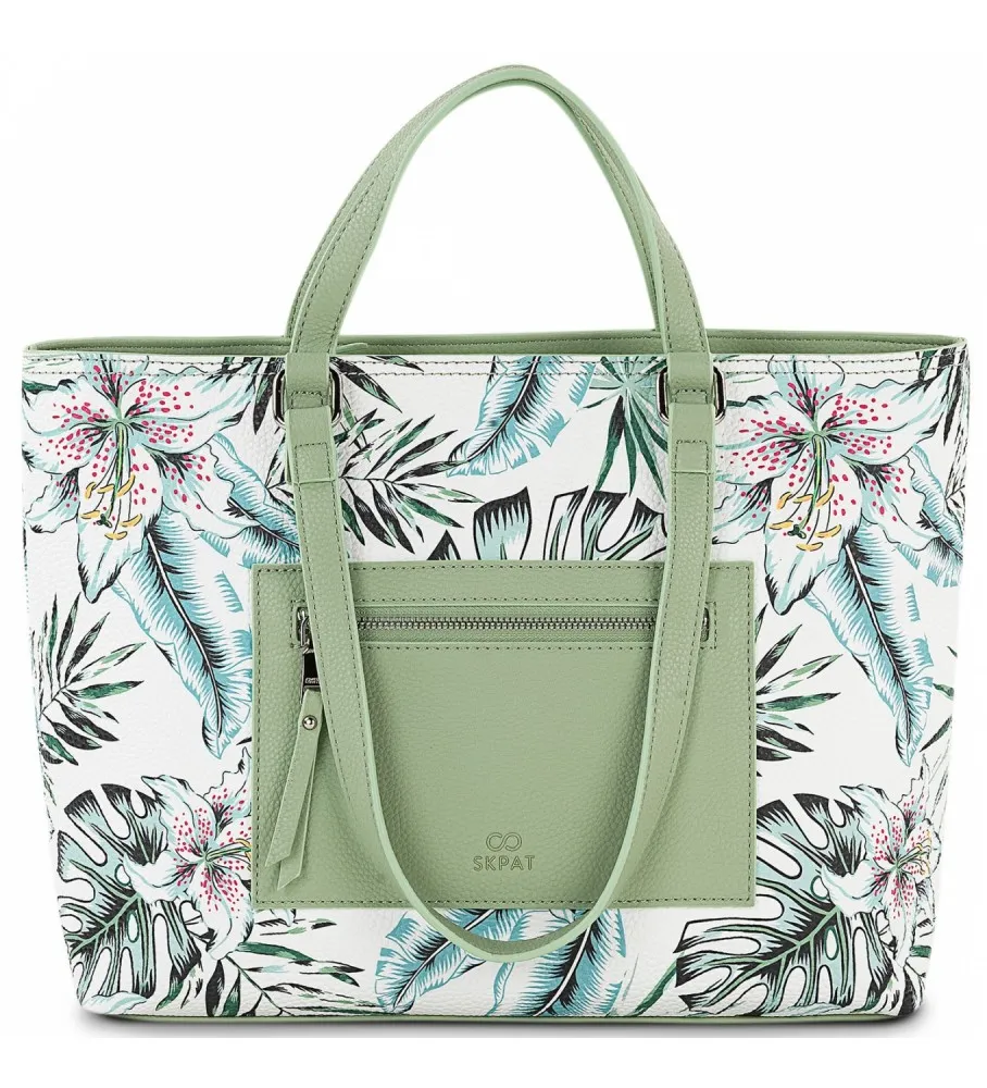 Bolso Tote doble asa SKPAT 315381 color verde