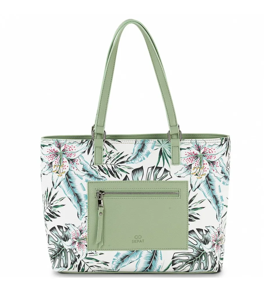 Bolso Tote doble asa SKPAT 315381 color verde