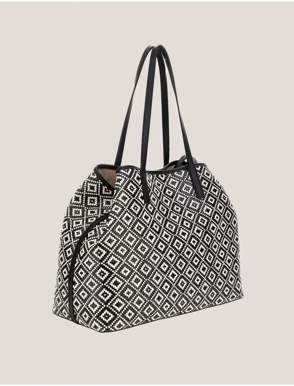 Bolso Tote Guess Vikky Ii Large Negro