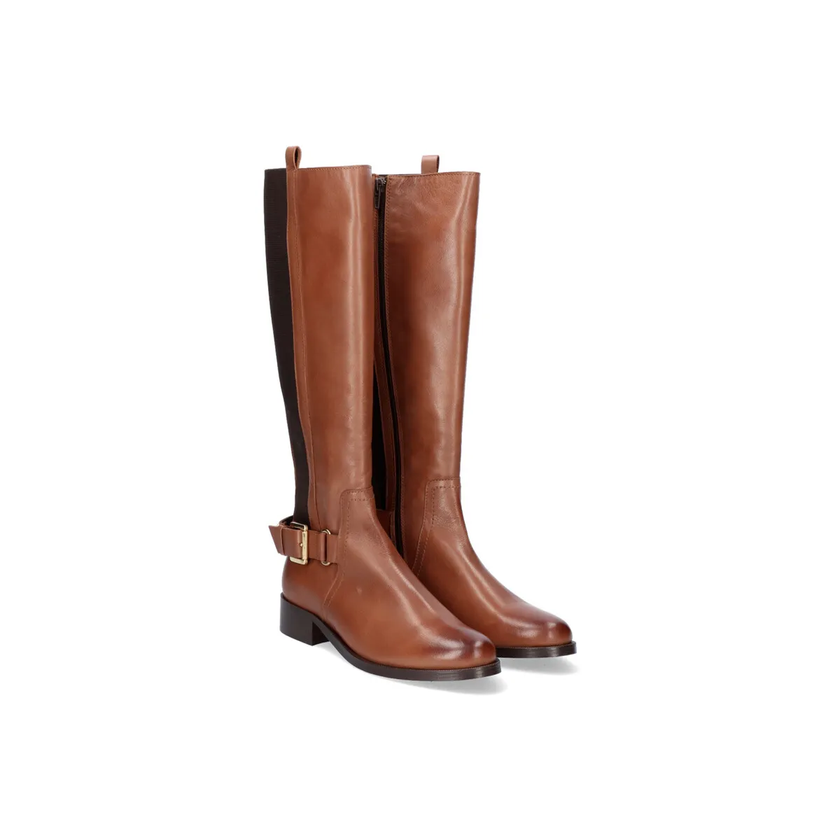 BOTA ALTA DE PIEL 741KA BRANDY