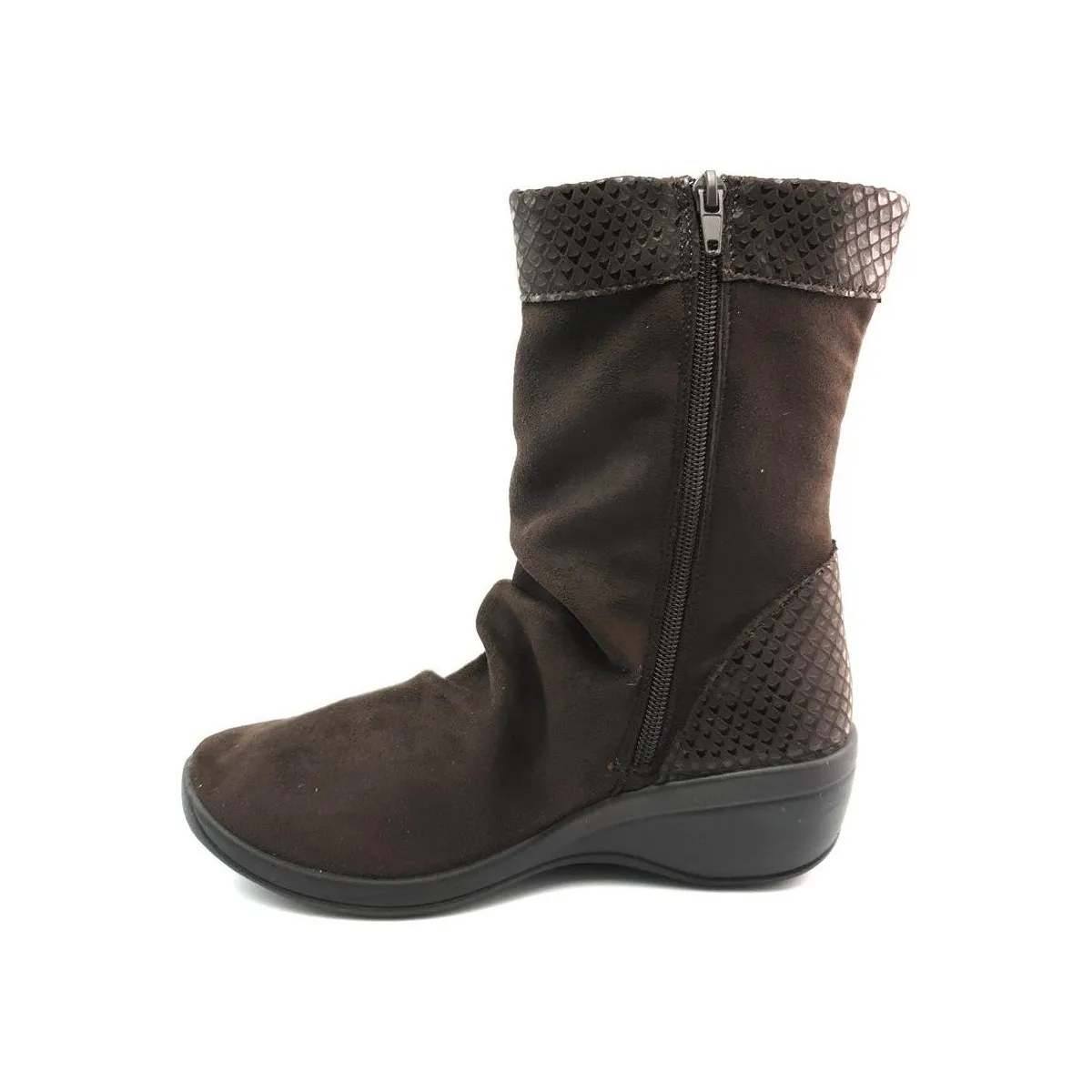 BOTA ALTA  PATRICIA LICRA MARRON