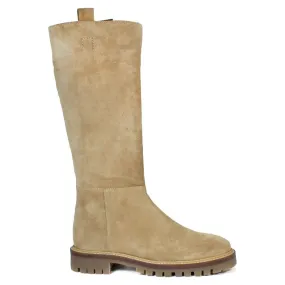 BOTA DE CAÑA ALTA DE PIEL  MILITARE 2689 CAMEL