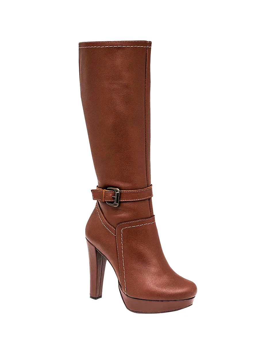 Botas altas Exterior Textil Color Camel Para Mujer De RBCOLLECTION