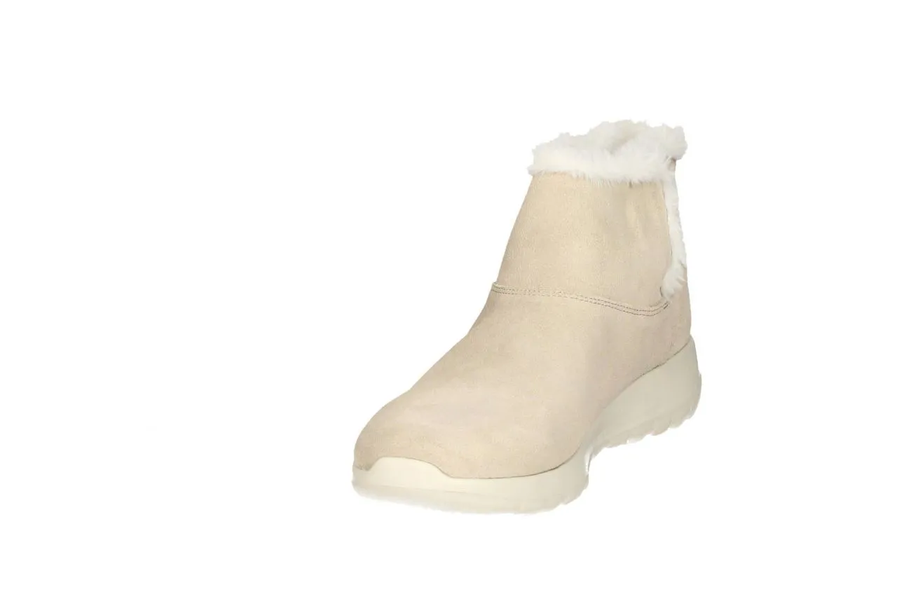 Botin Nobuck Taupe Cuello/ Interior Pelos Elastico Lados