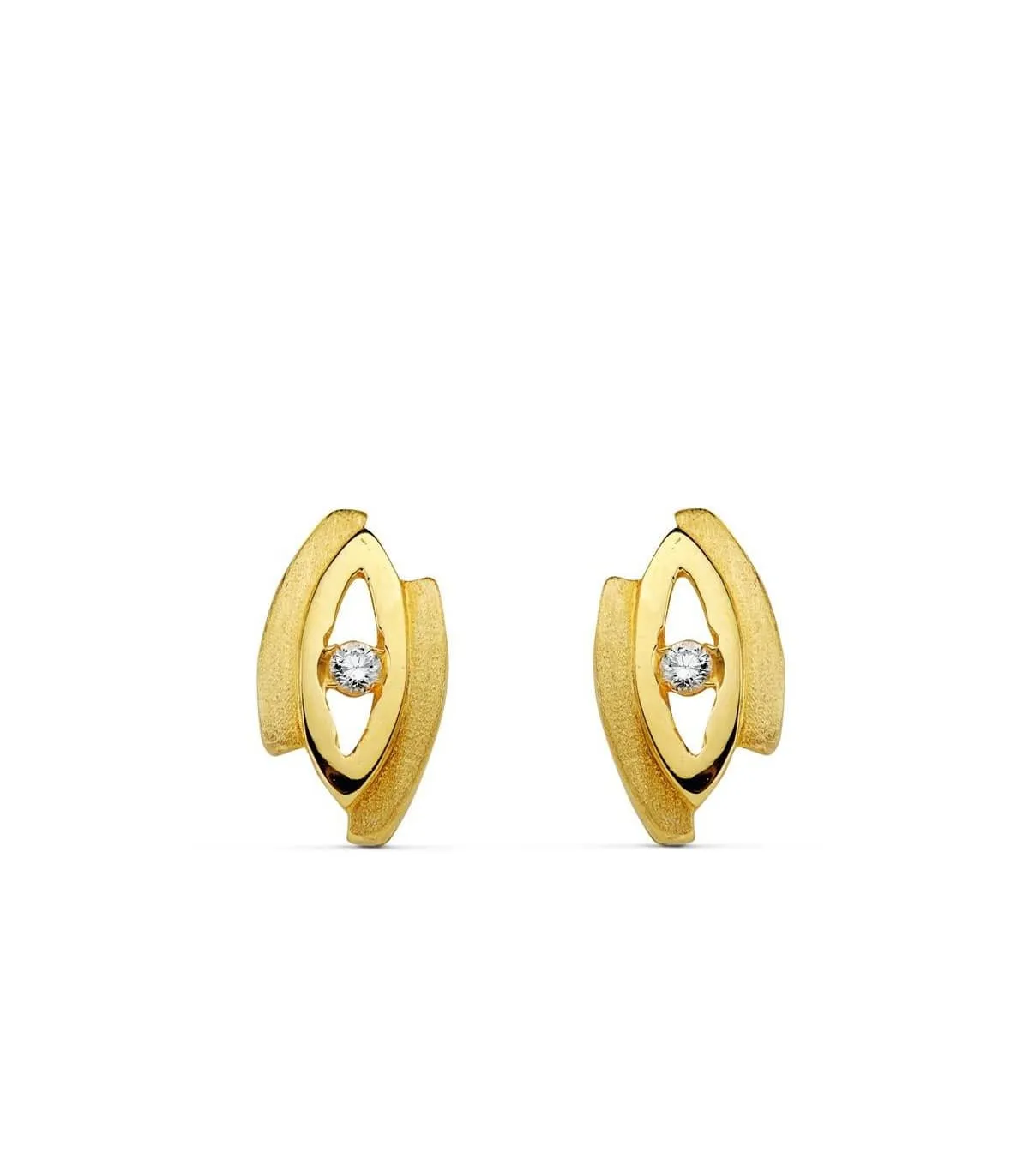 Boucles d'oreilles or jaune Anat 18 Carats