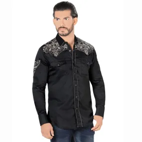 Camisa de Vaquera Bordada Lamasini LAM-2205