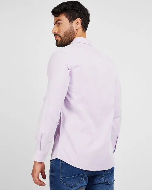 Camisa Hombre Palma Lila Ice