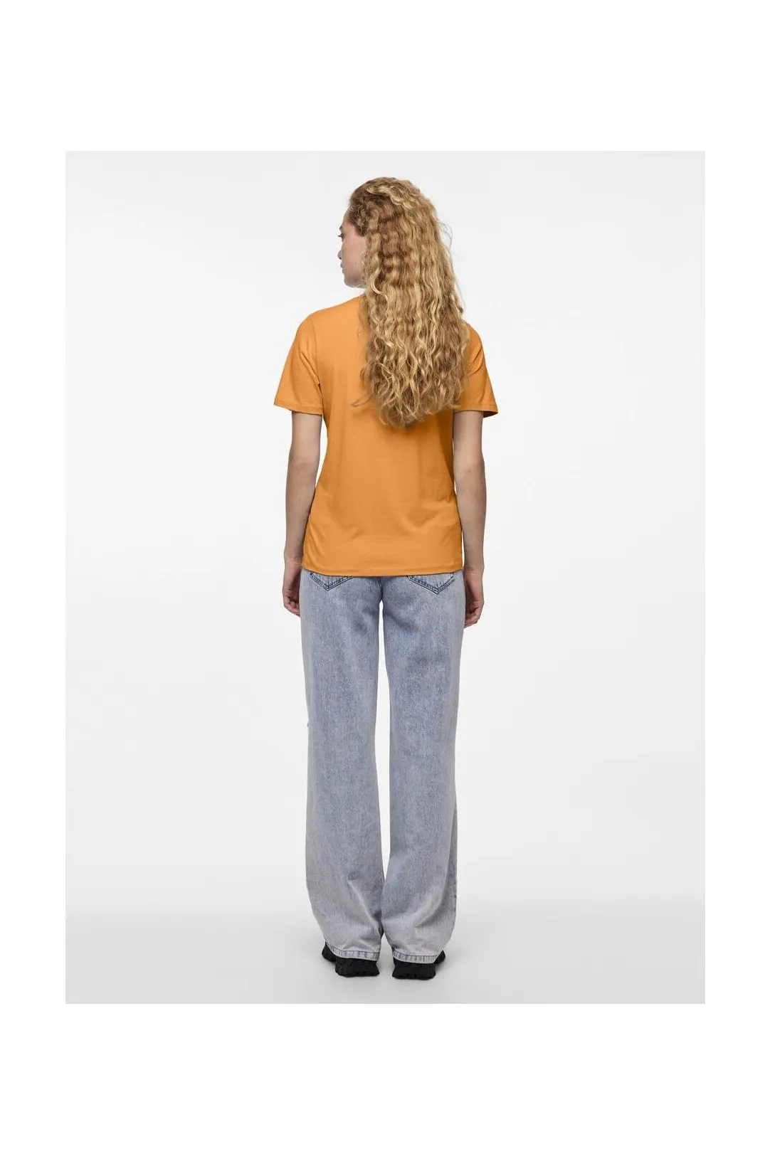 CAMISETA BÁSICA MUJER PCRIA NARANJA