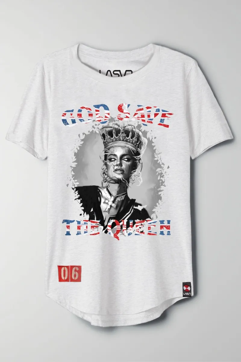 Camiseta de mujer básica QUEEN Blanca