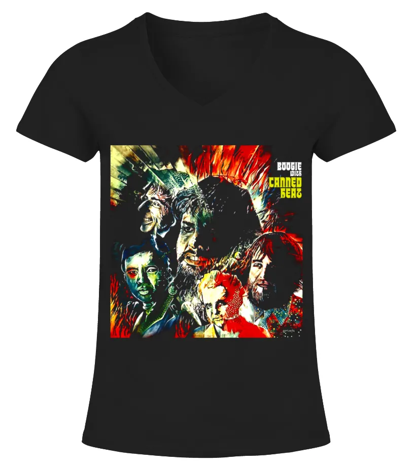 Canned Heat BK (3) Camiseta cuello pico Mujer