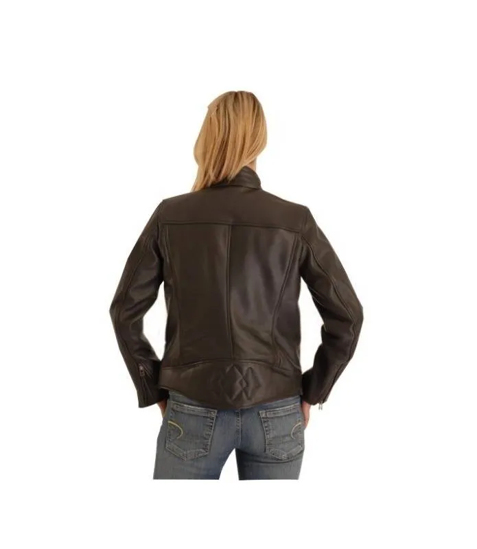 Chaqueta Moto Sin Protecciones de cuero ligero para Mujer OSX Vespa 163