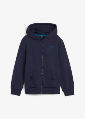 Chaqueta tipo sudadera con capucha Azul marino