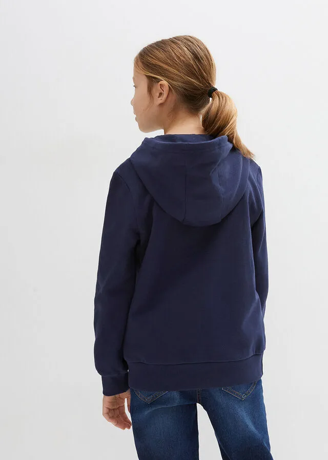 Chaqueta tipo sudadera con capucha Azul marino