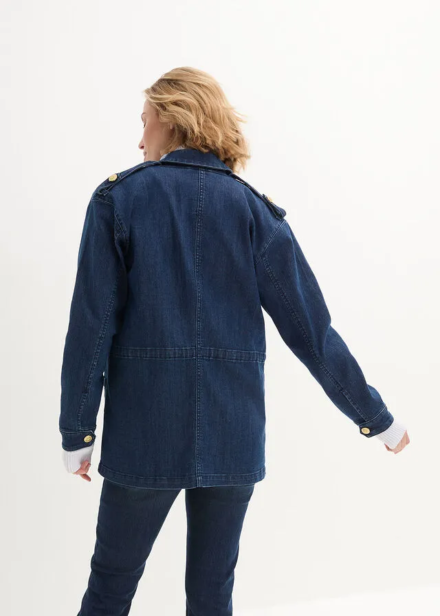 Chaqueta vaquera denim oscuro