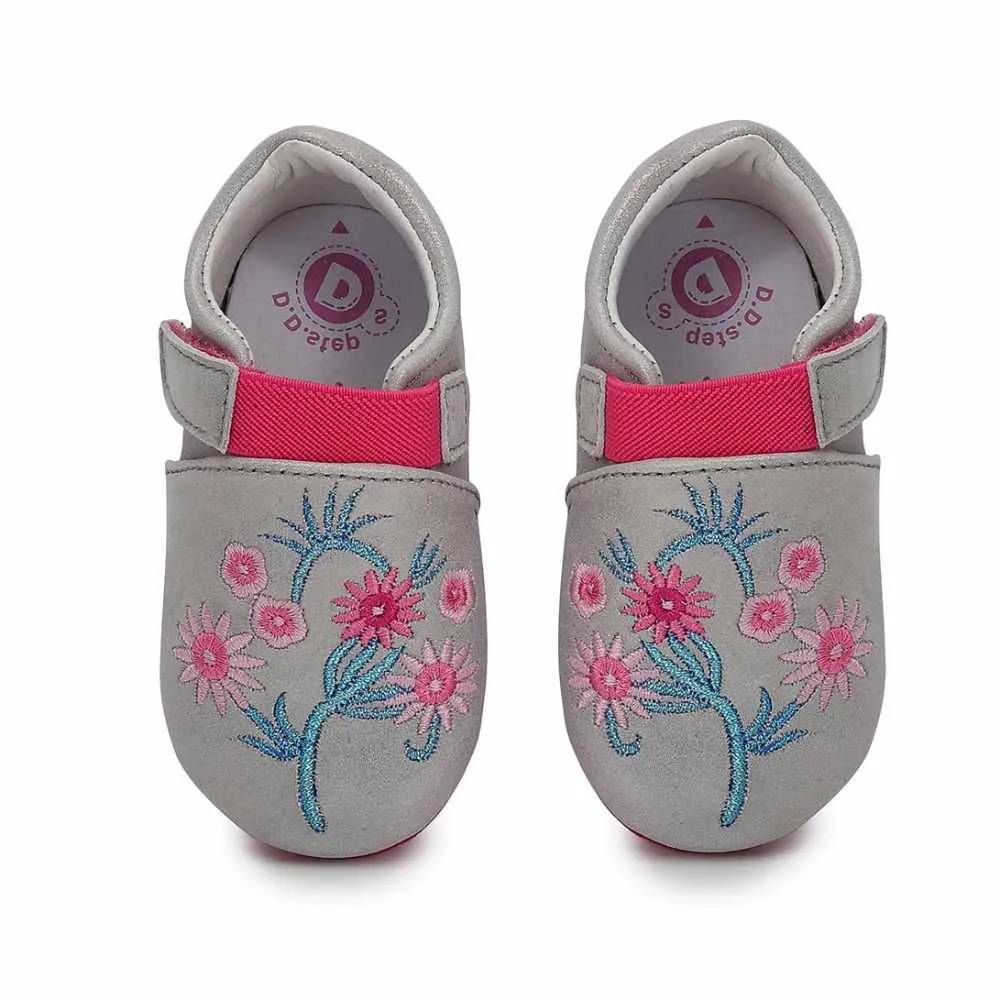 D.D.Step Zapatillas Suela Blanda Flores Rosas