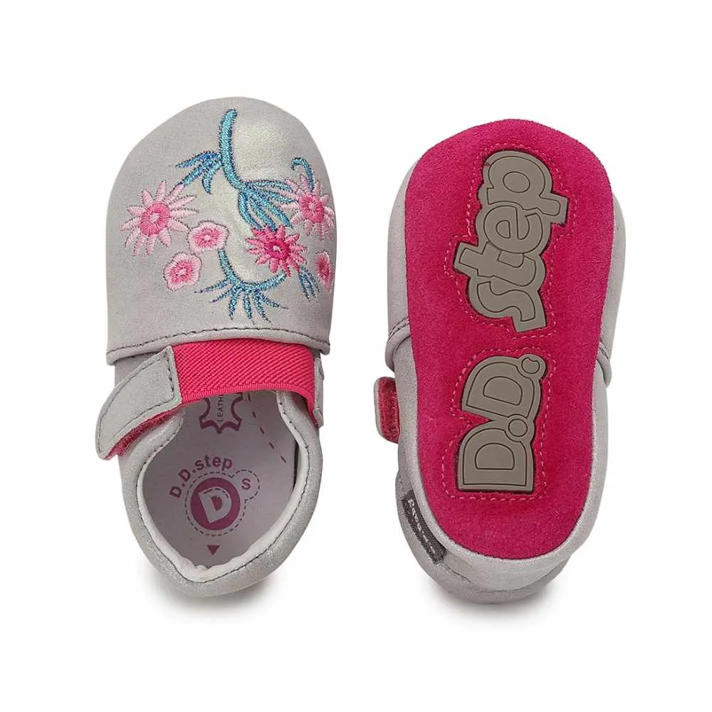 D.D.Step Zapatillas Suela Blanda Flores Rosas