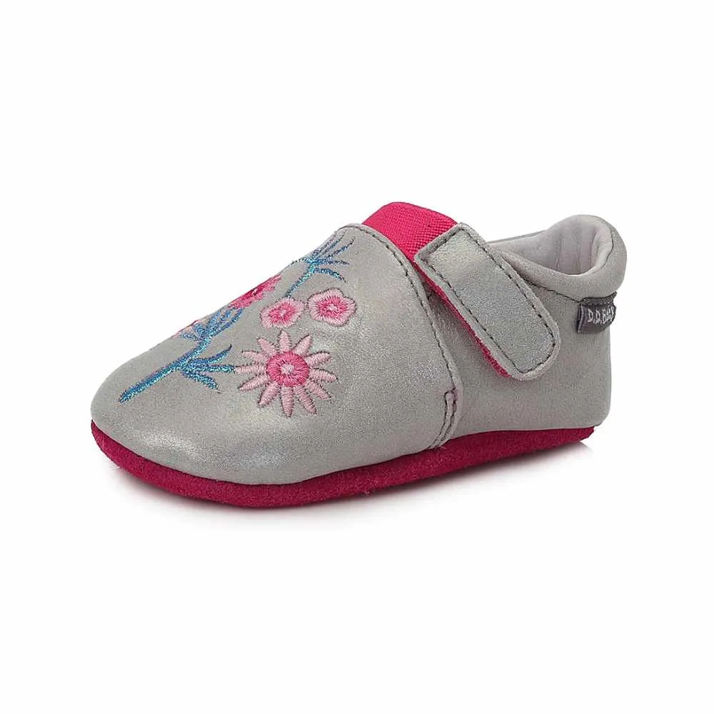 D.D.Step Zapatillas Suela Blanda Flores Rosas