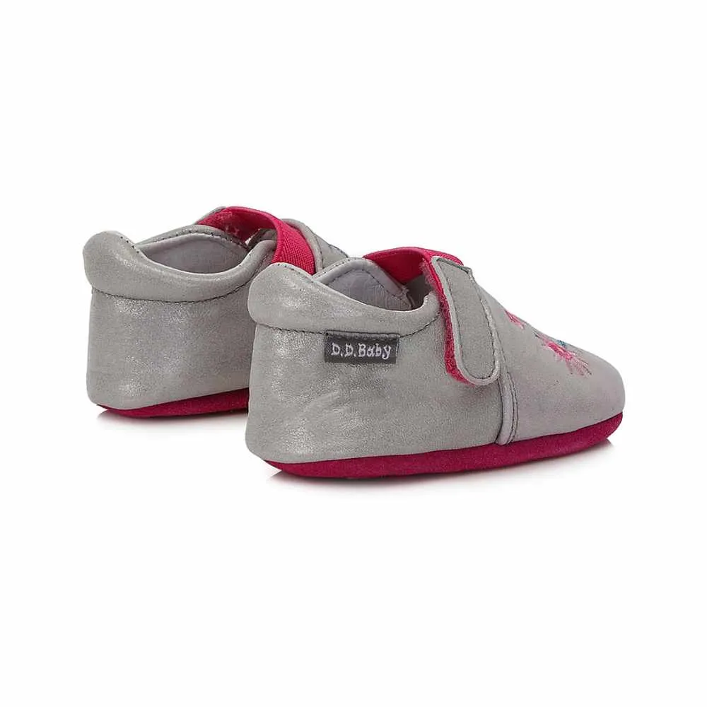 D.D.Step Zapatillas Suela Blanda Flores Rosas