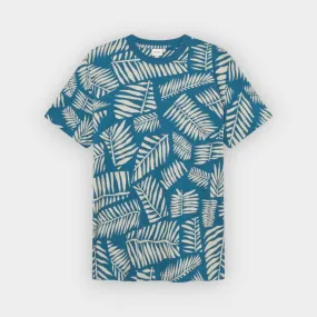 Dedicated – Camiseta Stockholm cut leaf midnight blue