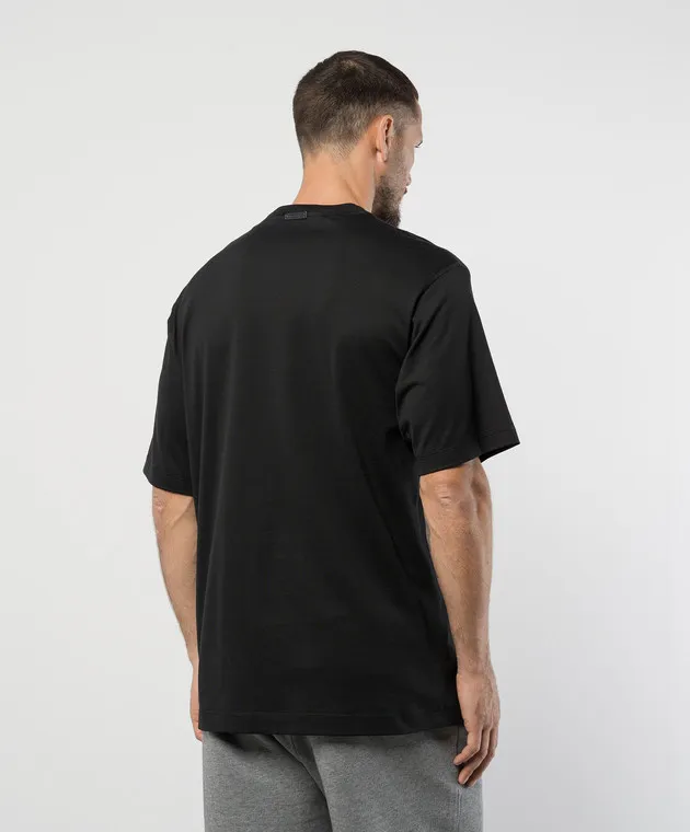 Dolce&Gabbana Black t-shirt with a contrasting print