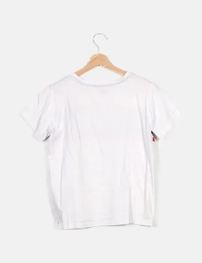 El Corte Inglés Camiseta blanca básica print