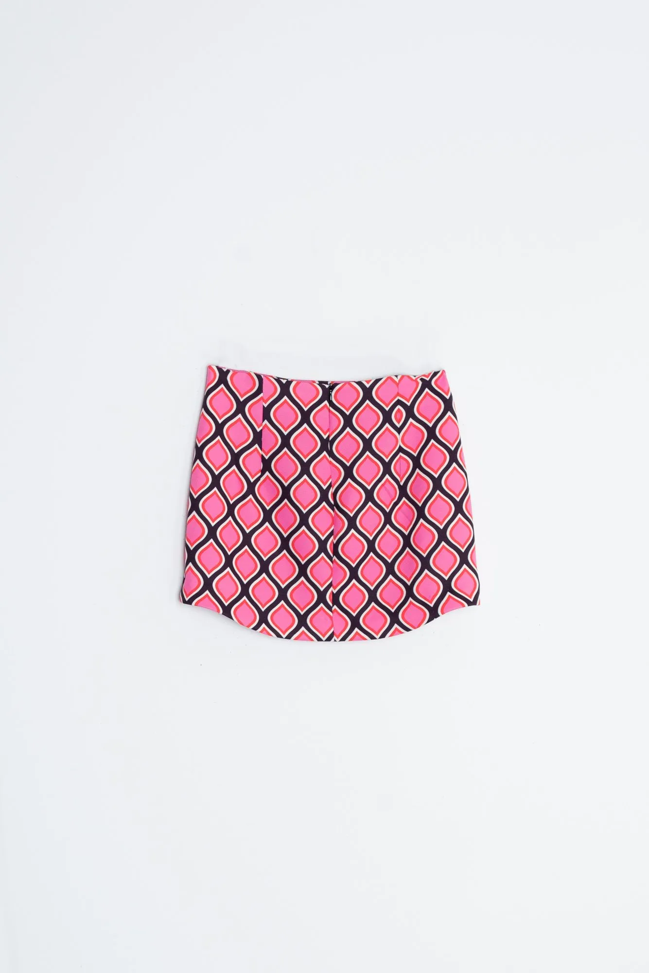 Falda midi estampada mujer