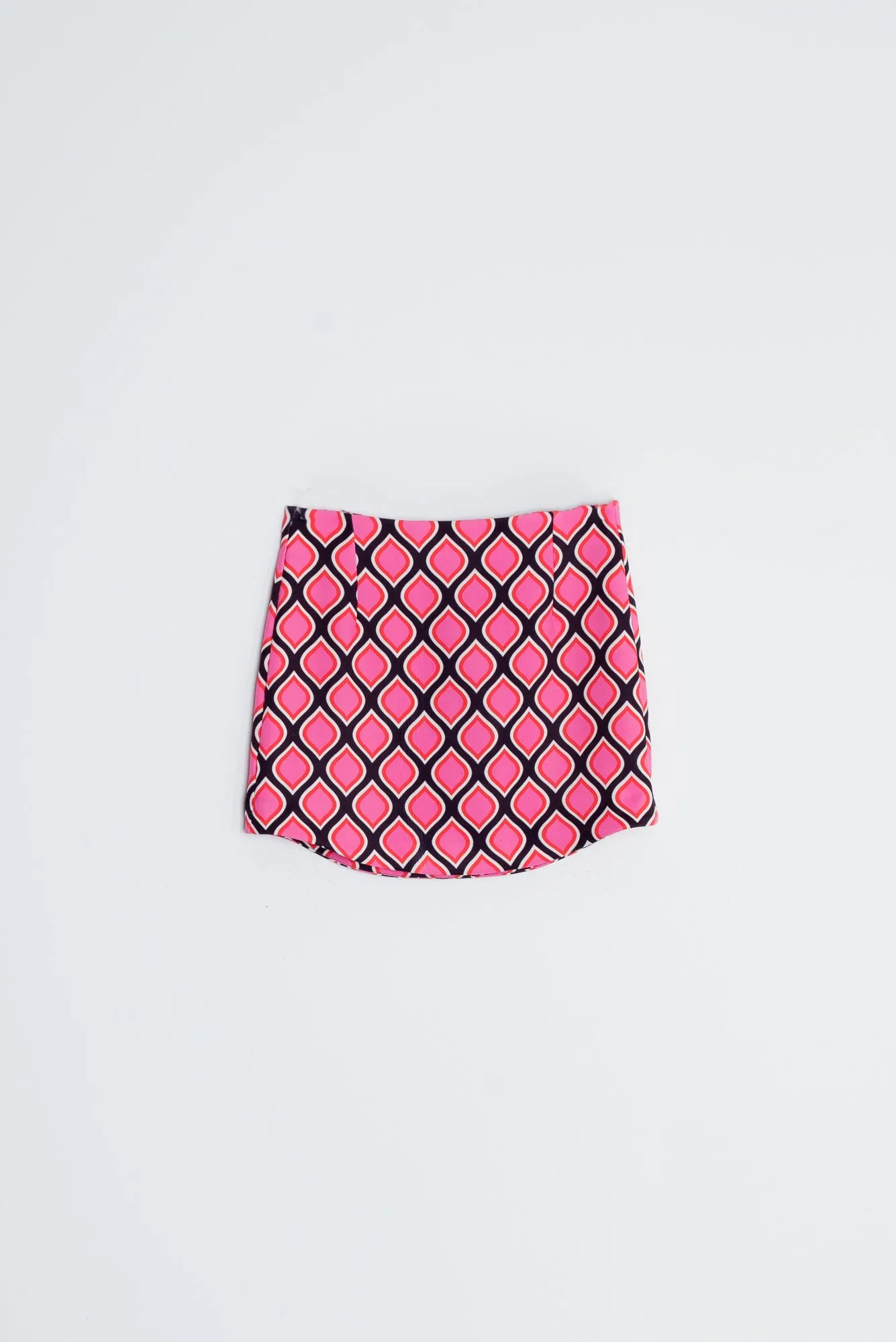 Falda midi estampada mujer