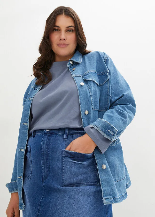 Falda vaquera Denim desgastado