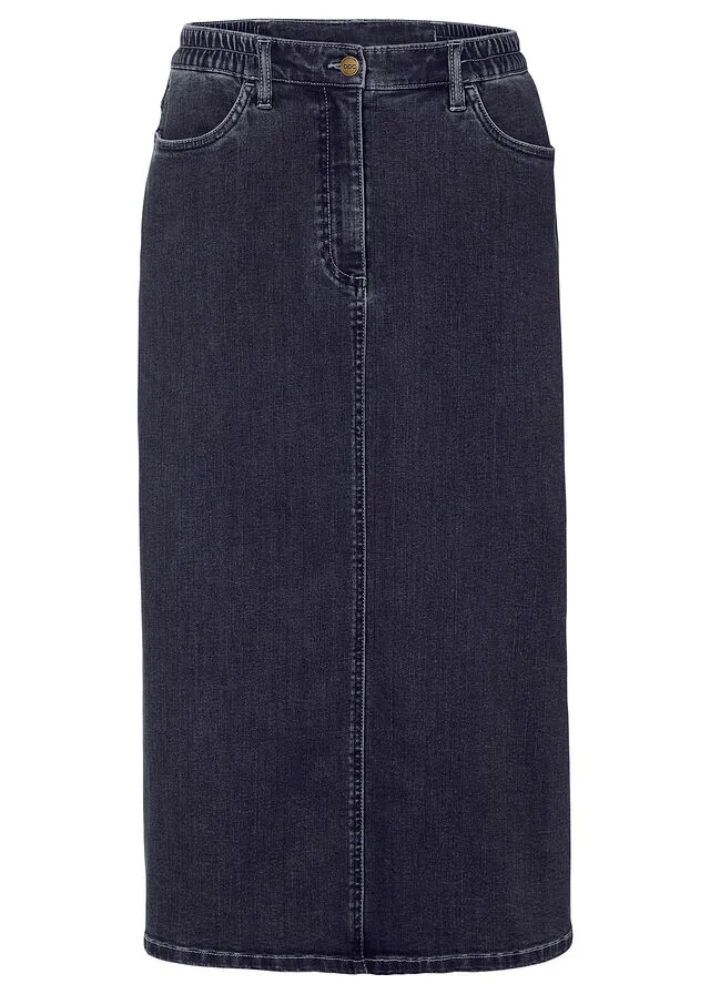 Falda vaquera denim oscuro