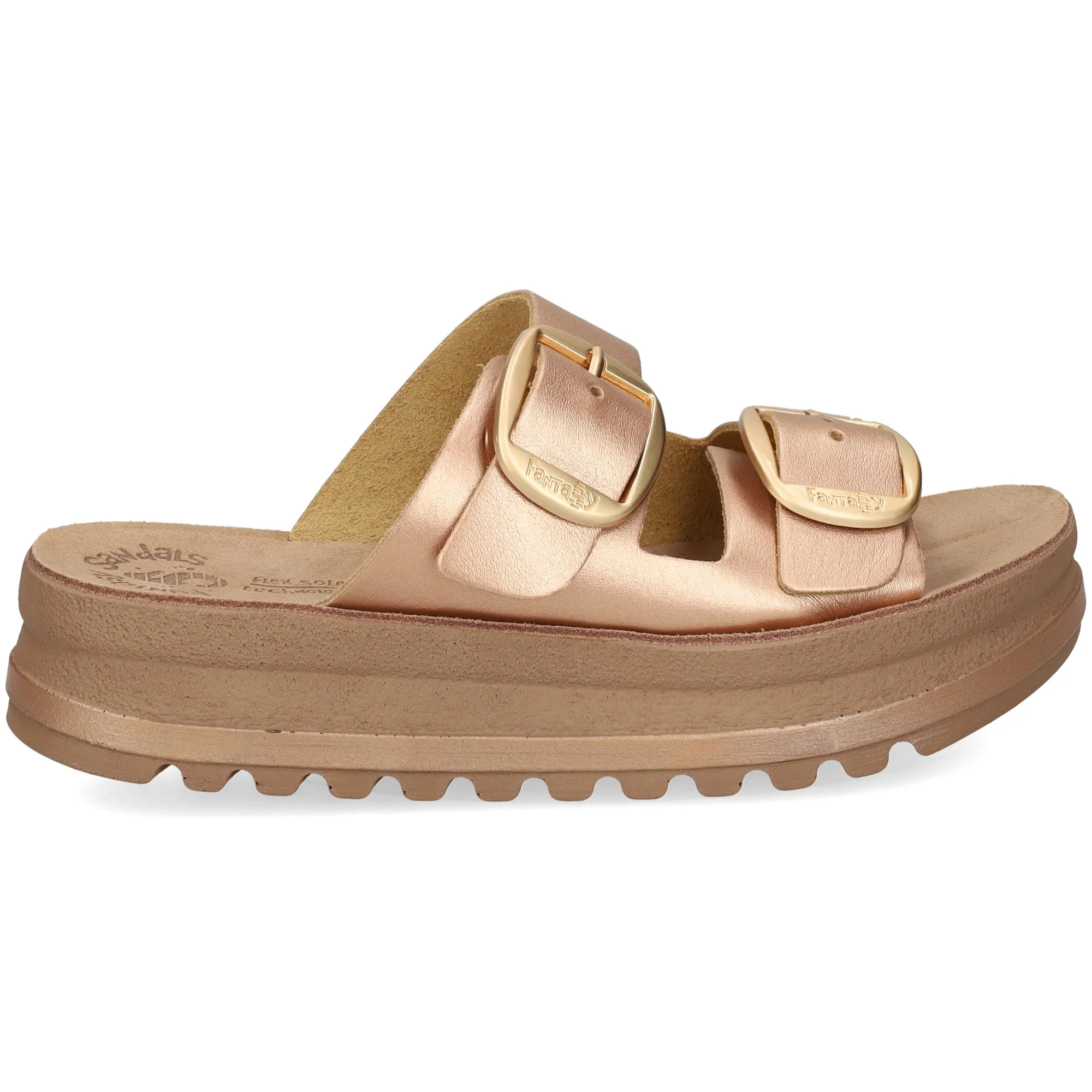 FANTASY Sandalias con plataforma de Mujer CANDY-ROSE GOLD