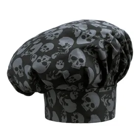 Gorro de chef Black Skulls - Egochef