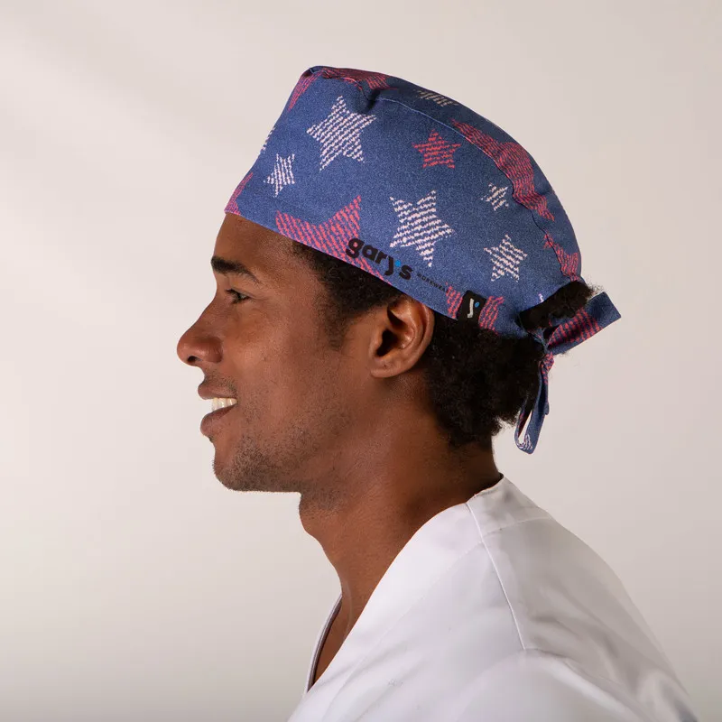 Gorro sanitario Estrellas atado con tiras - Gary's