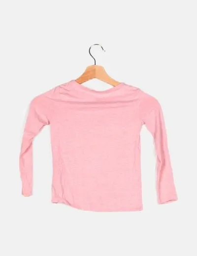 H&M Camiseta rosa básica